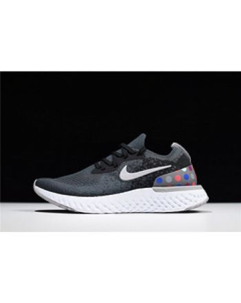 nike epic REACT FLYKNIT Black and grey dots point noirs ET gris AJ7283 996