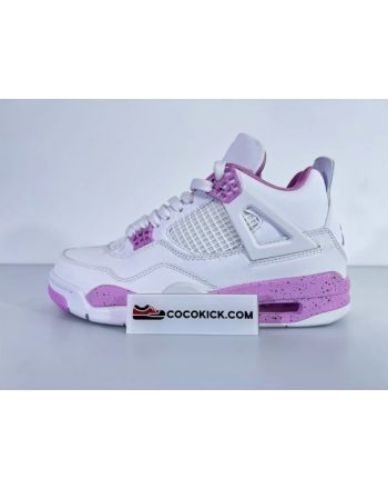 Air jordan 4 Retro sneakers white and purple CT8527-116